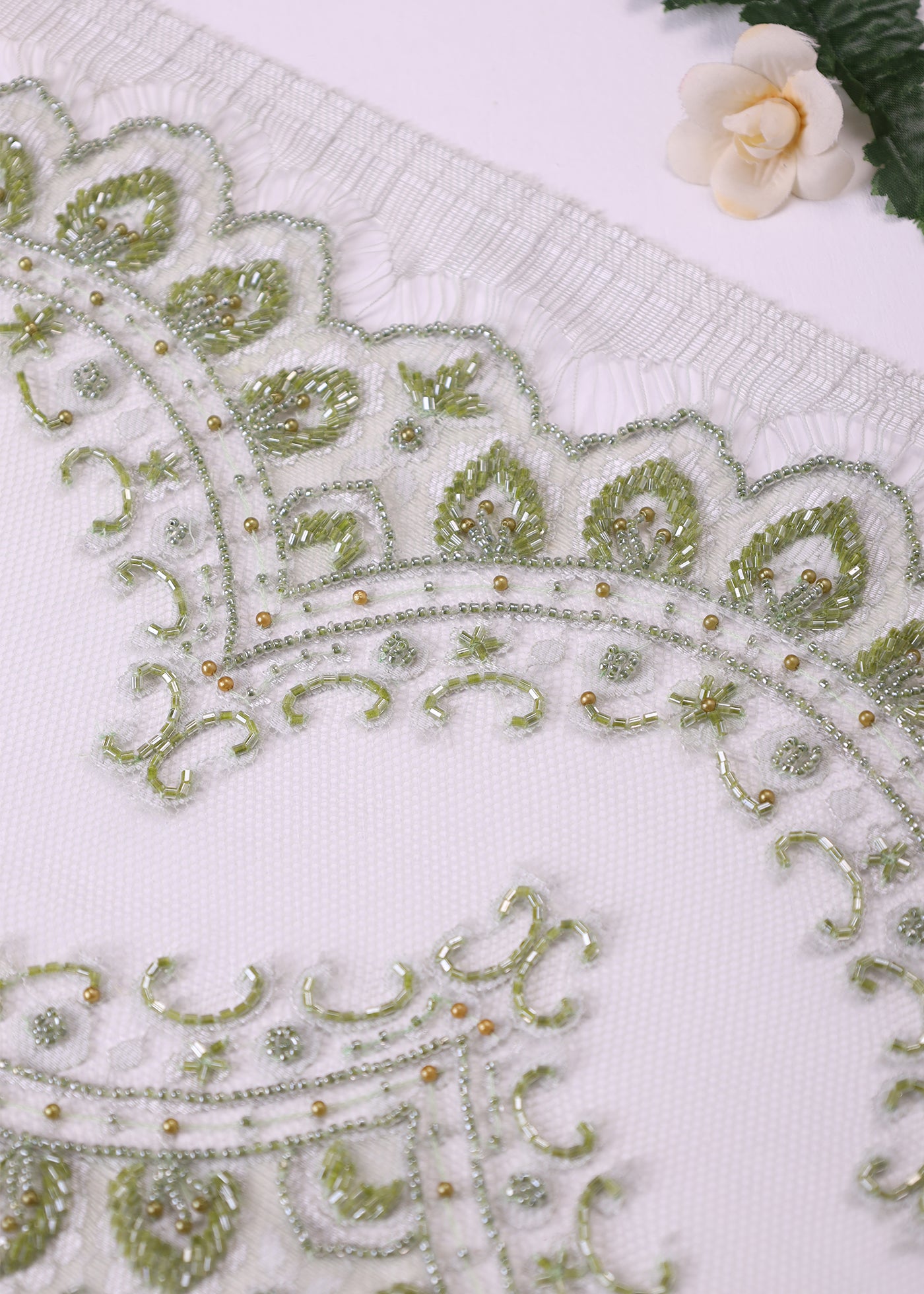Premium Beaded Border Lace