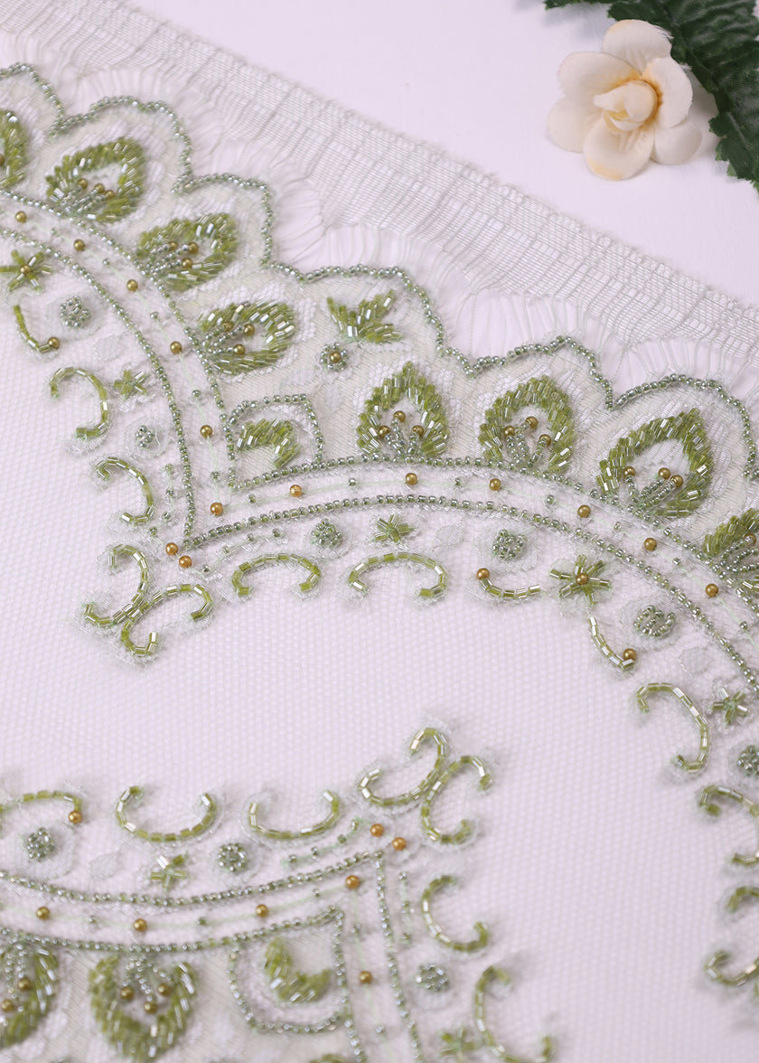 Premium Beaded Border Lace