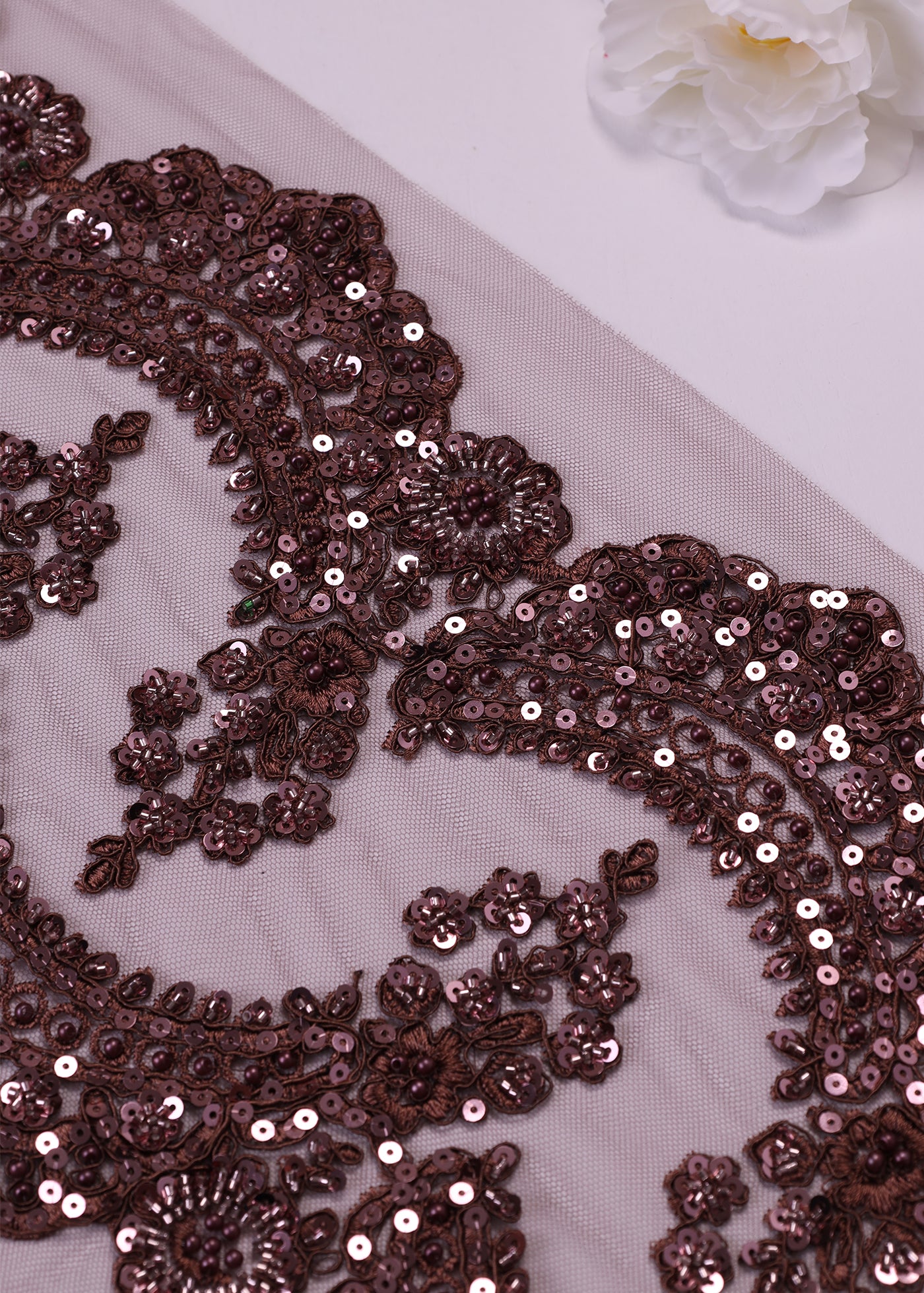 Beaded Border Lace