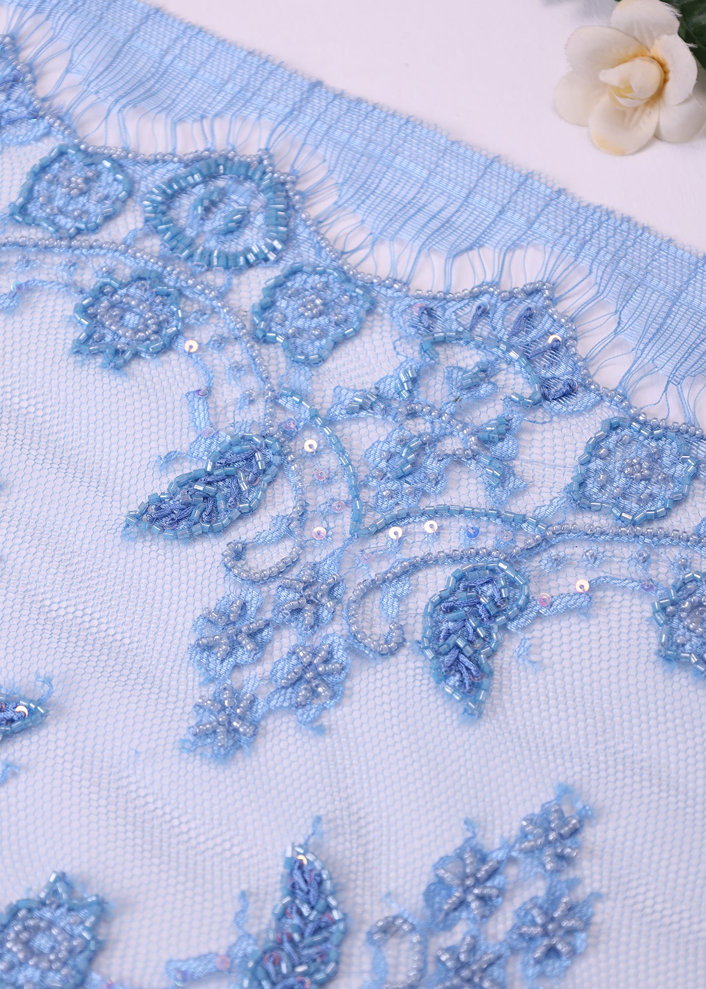 Premium Beaded Border Lace
