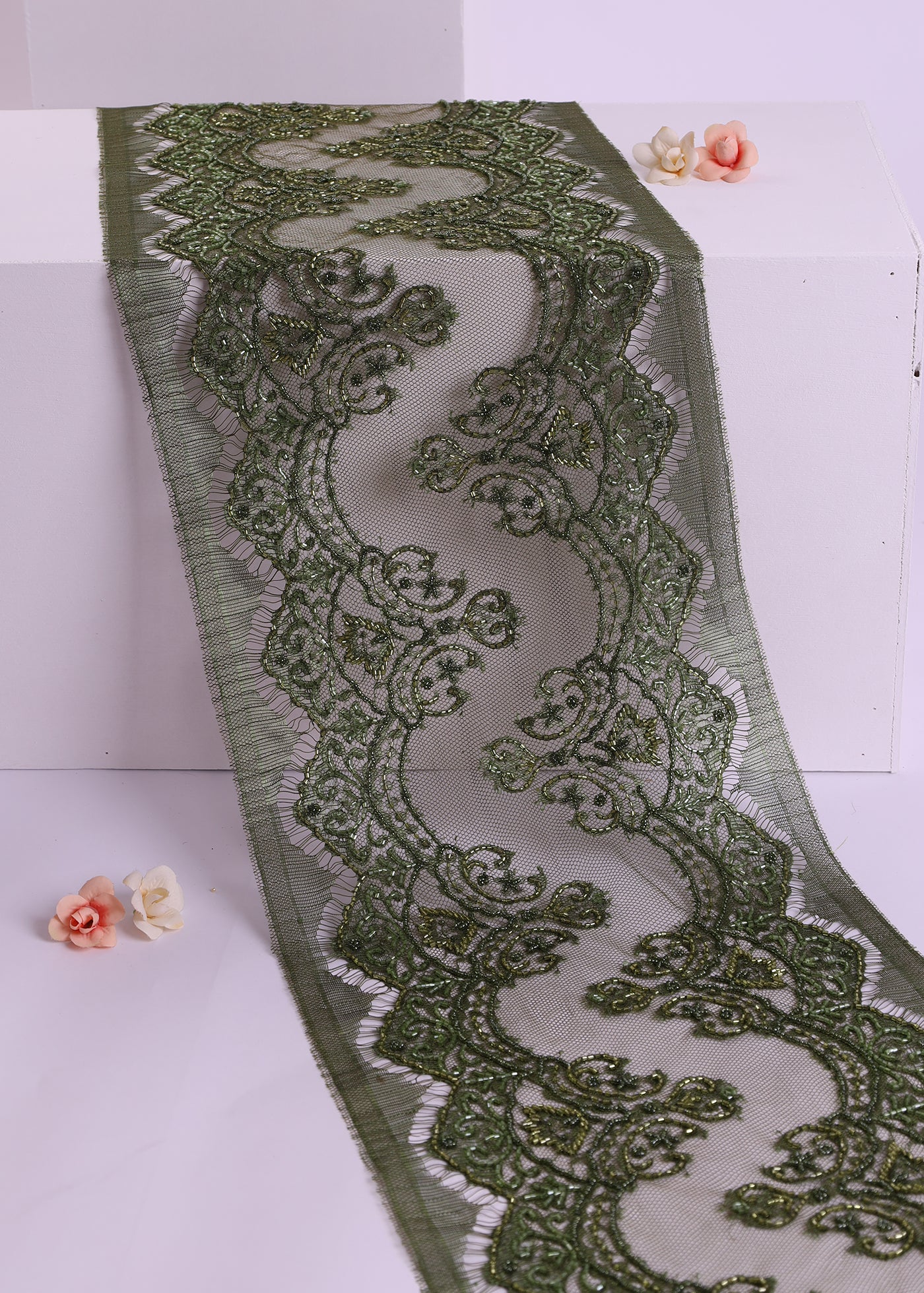 Premium Beaded Border Lace