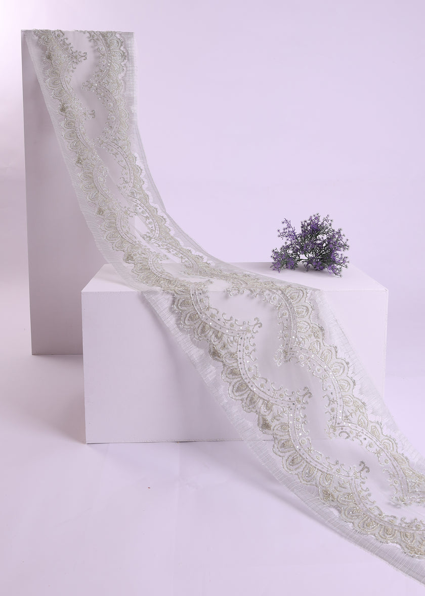 Premium Beaded Border Lace