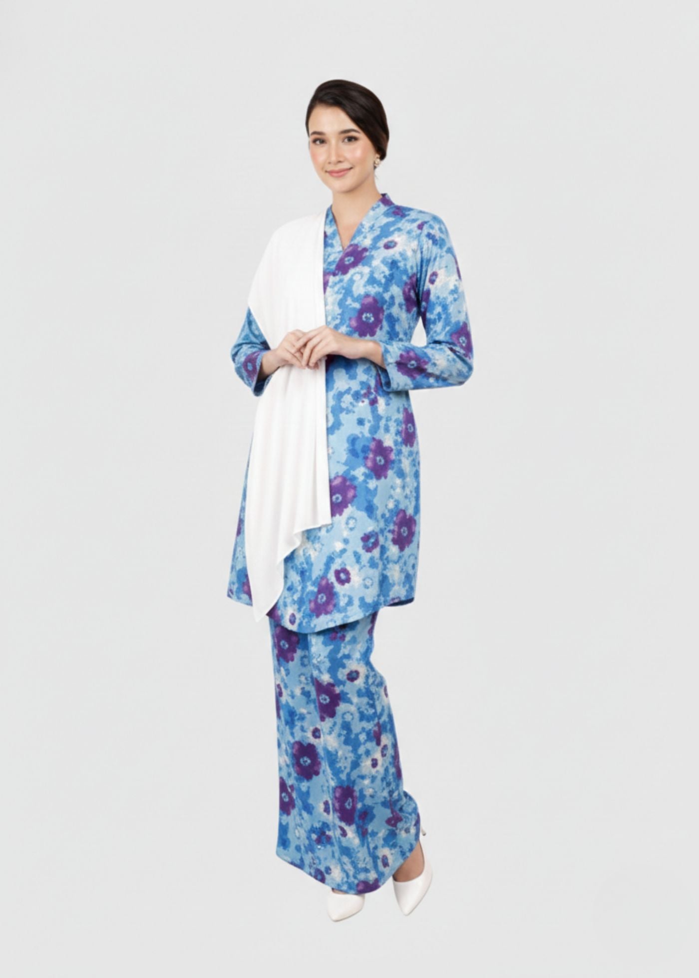 Fateema Abstract Cotton Kebaya