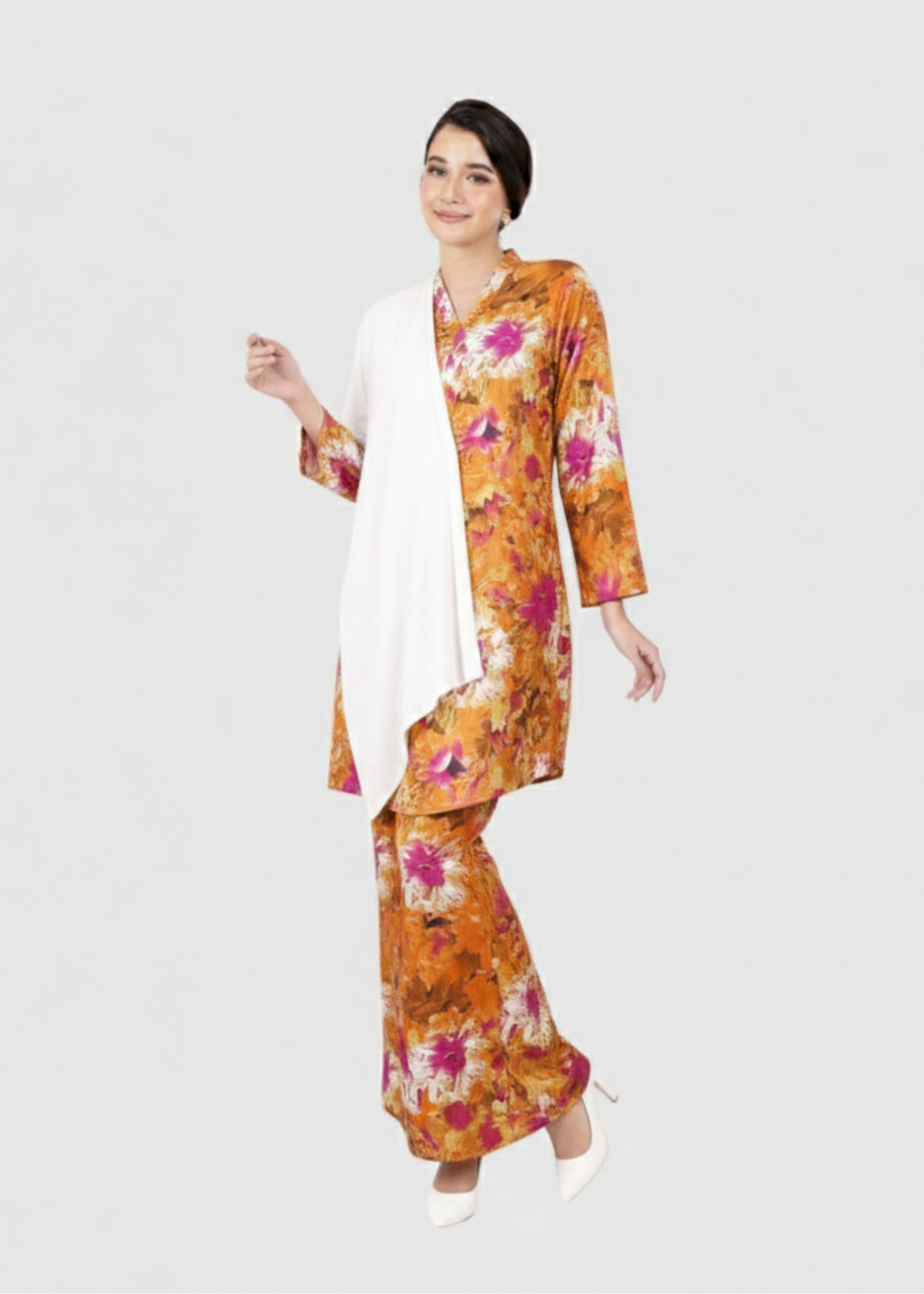 Fateema Abstract Cotton Kebaya