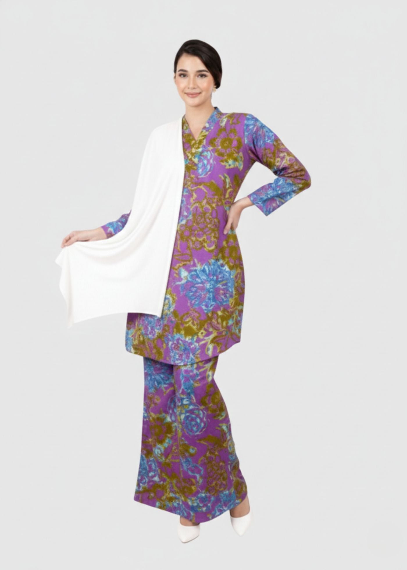 Fateema Abstract Cotton Kebaya