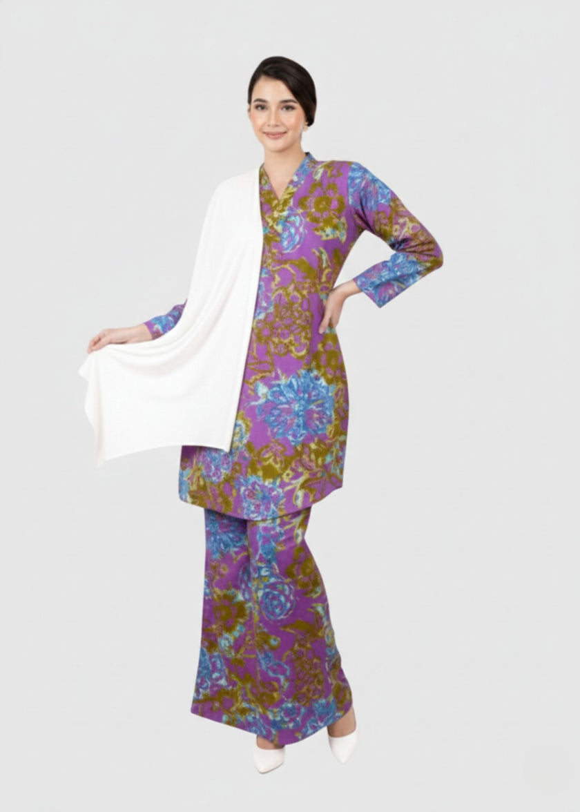 Fateema Abstract Cotton Kebaya