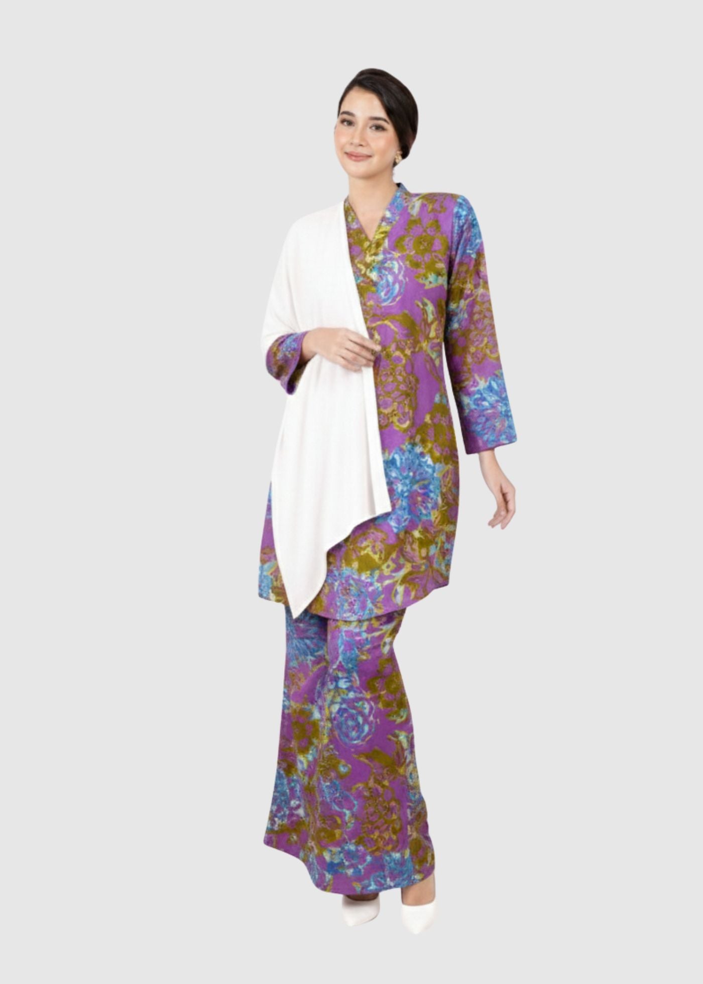 Fateema Abstract Cotton Kebaya