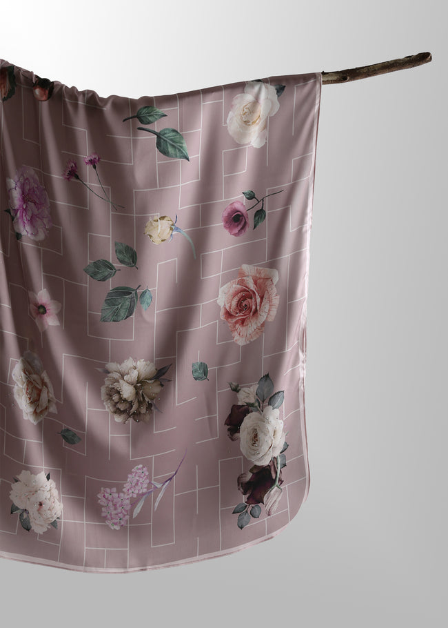 Rosy Kylie Printed Shawl