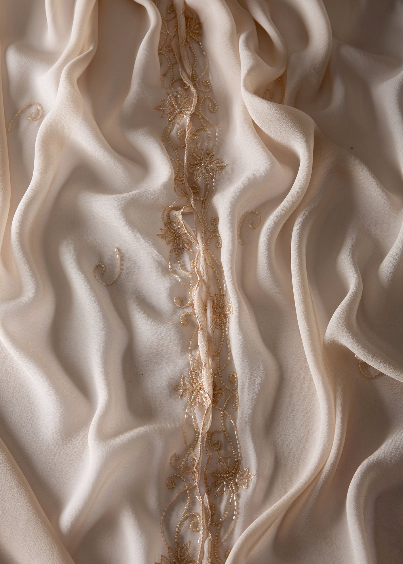 Chiffon Beaded Shawl