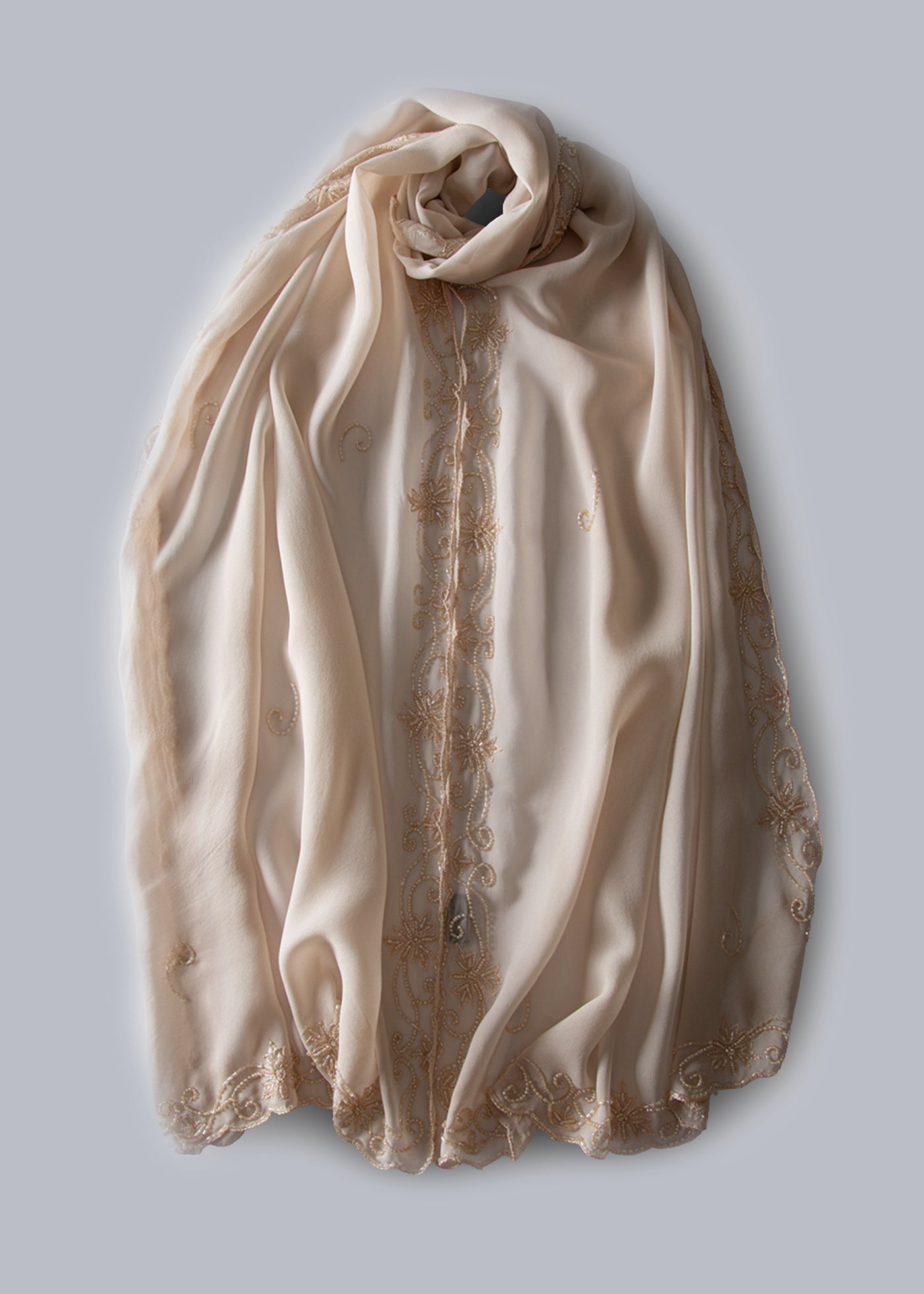 Chiffon Beaded Shawl