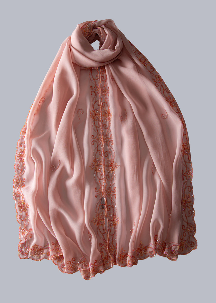 Chiffon Beaded Shawl
