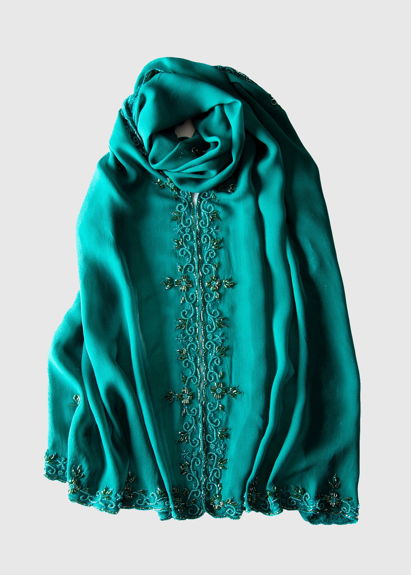 Chiffon Beaded Shawl