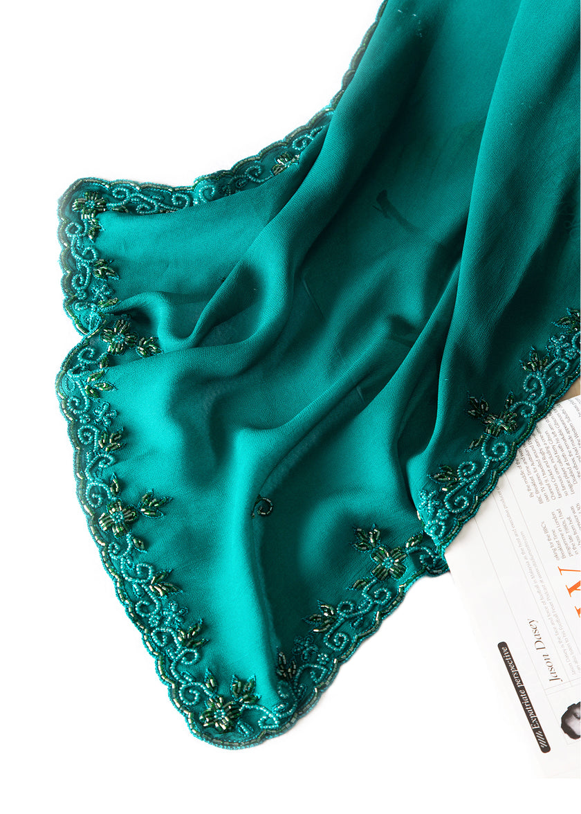 Chiffon Beaded Shawl