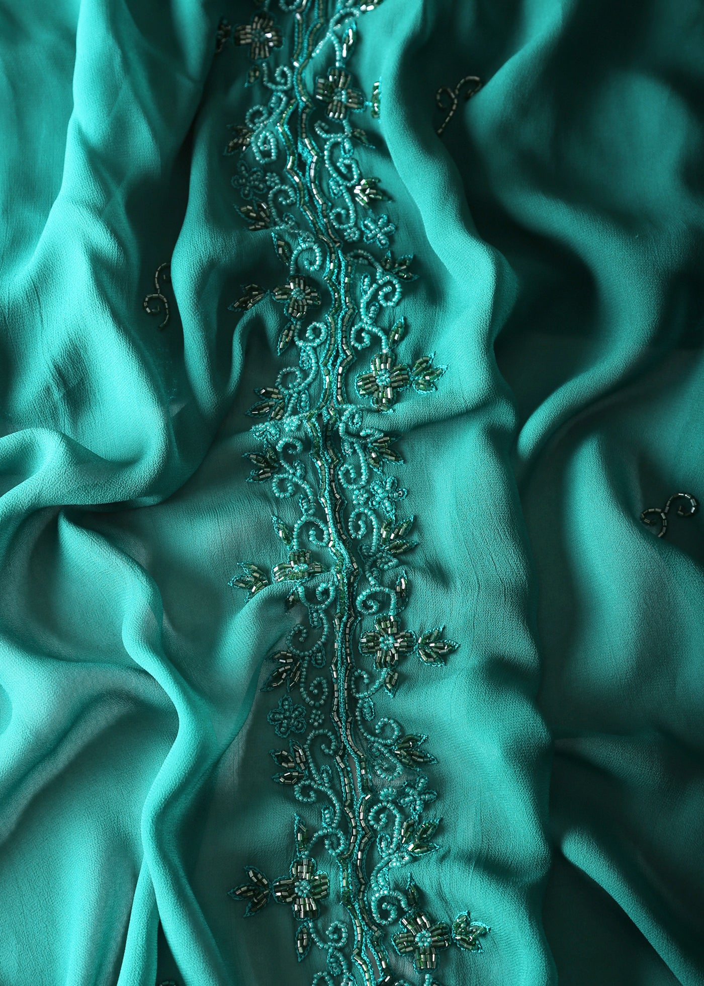 Chiffon Beaded Shawl