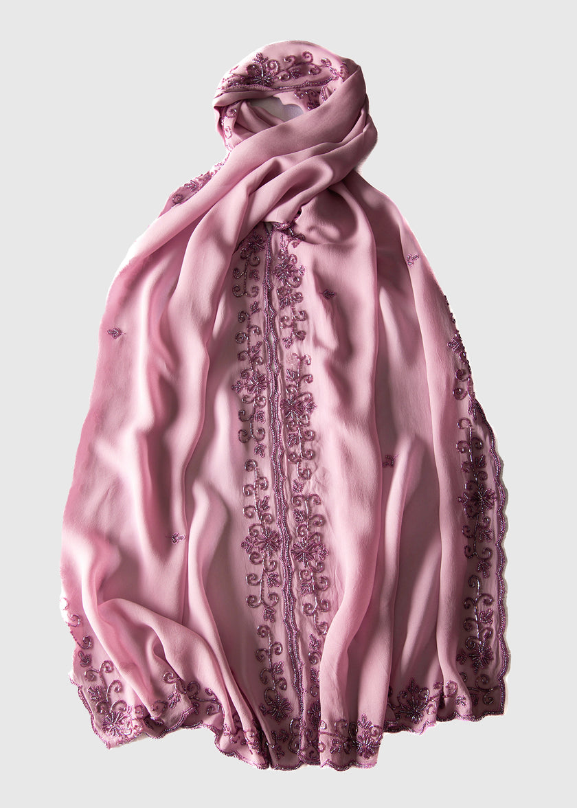 Chiffon Beaded Shawl