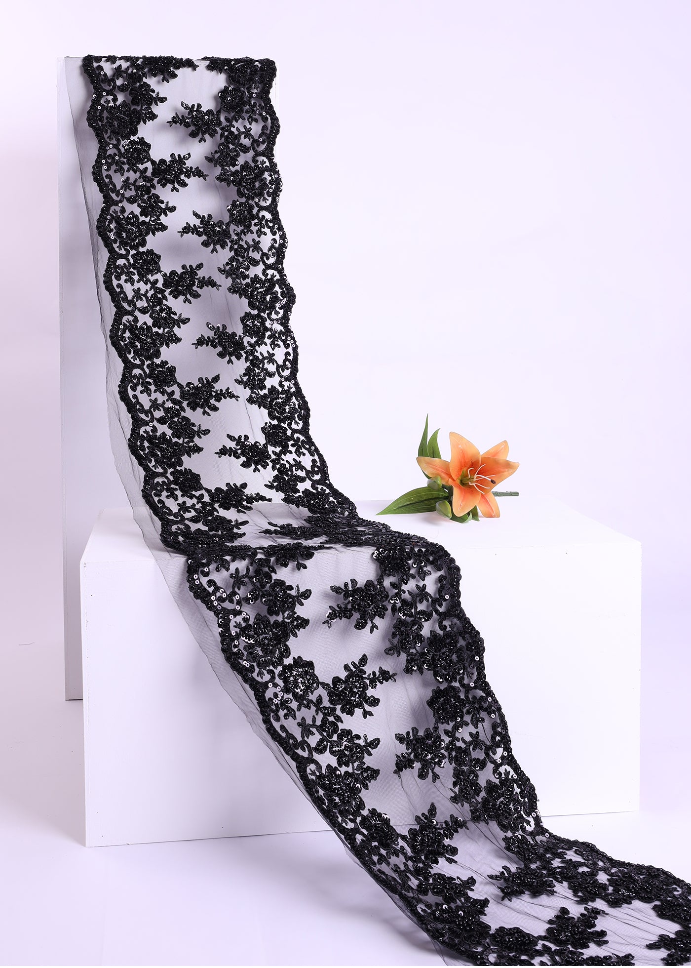 Beaded Border Lace