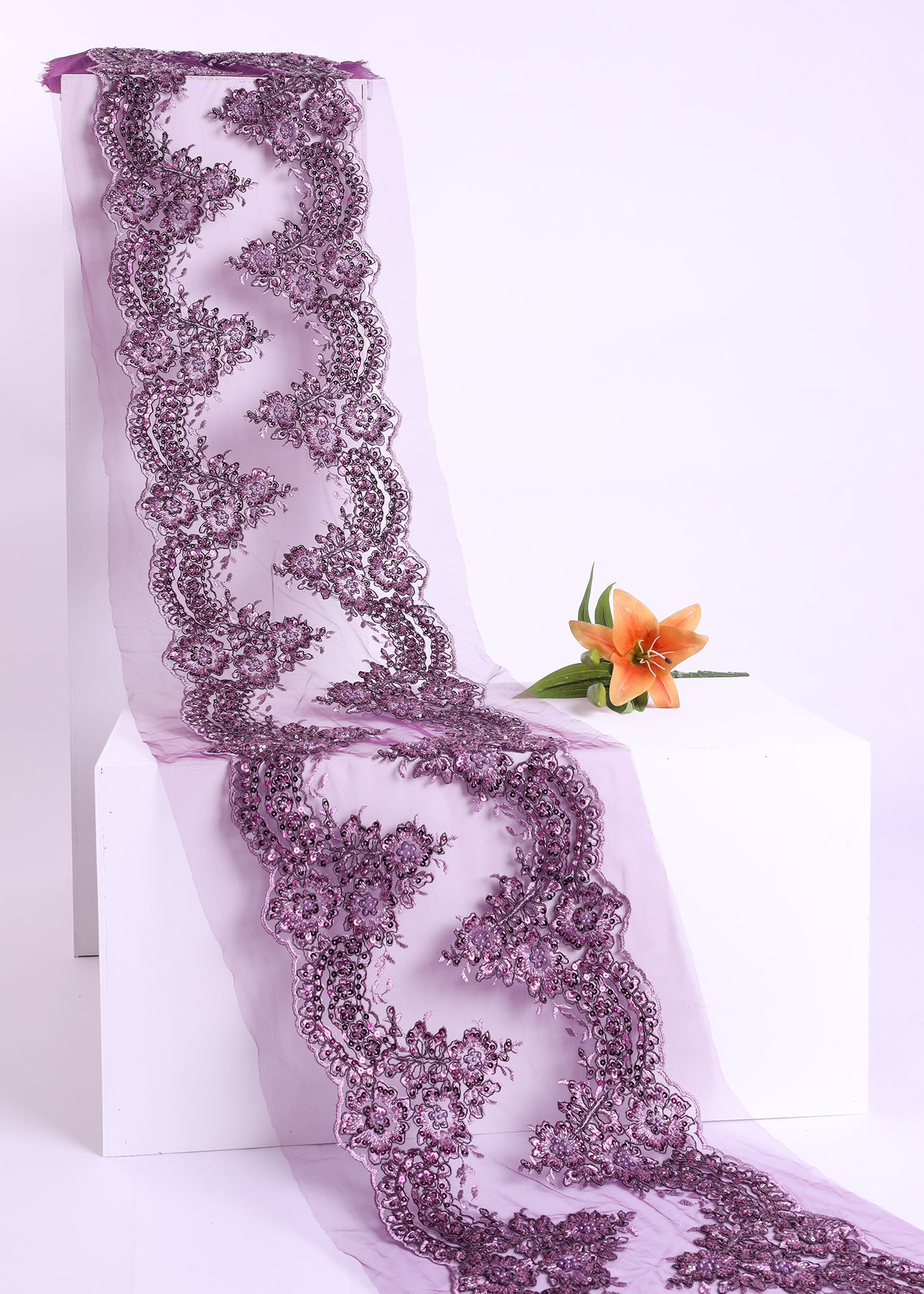 Beaded Border Lace