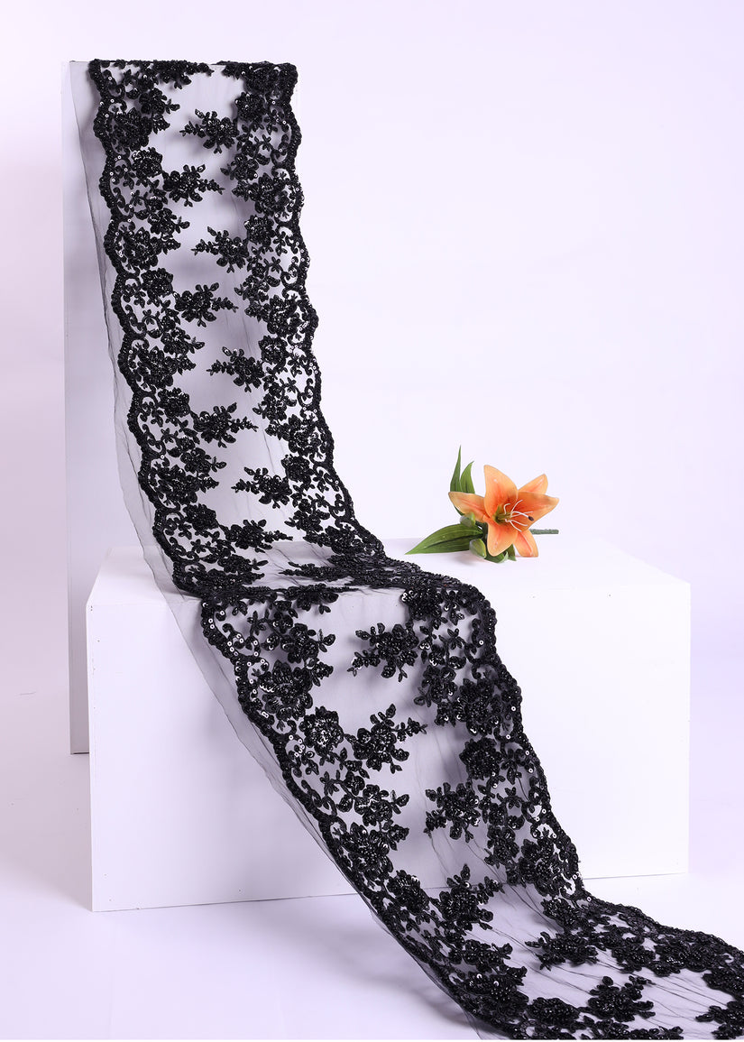 Beaded Border Lace