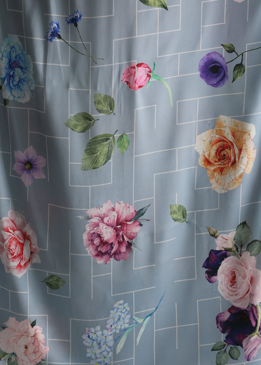 Rosy Kylie Printed Shawl