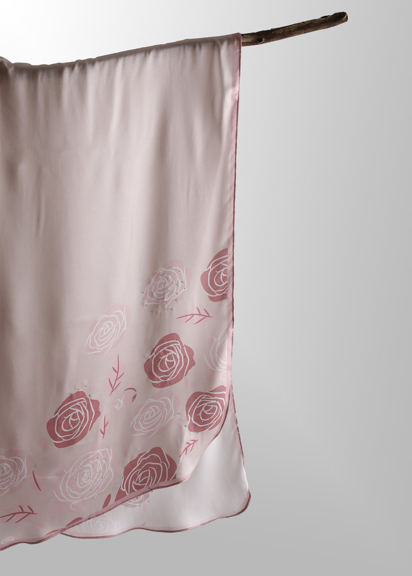 Rose Klylie Printed Shawl