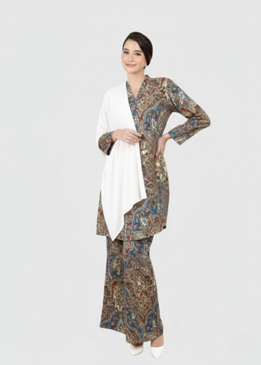 Fateema Paisley Cotton Kebaya