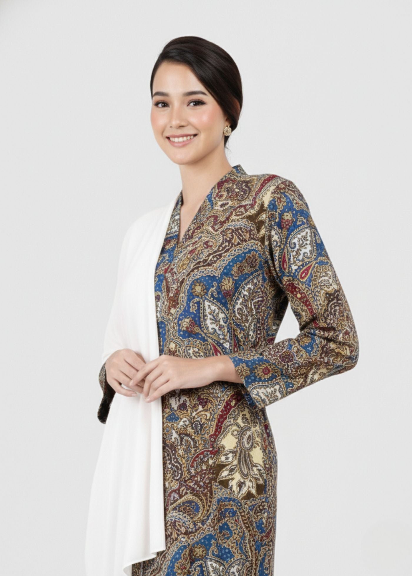 Fateema Paisley Cotton Kebaya