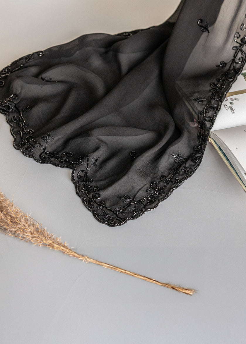 Chiffon Beaded Shawl