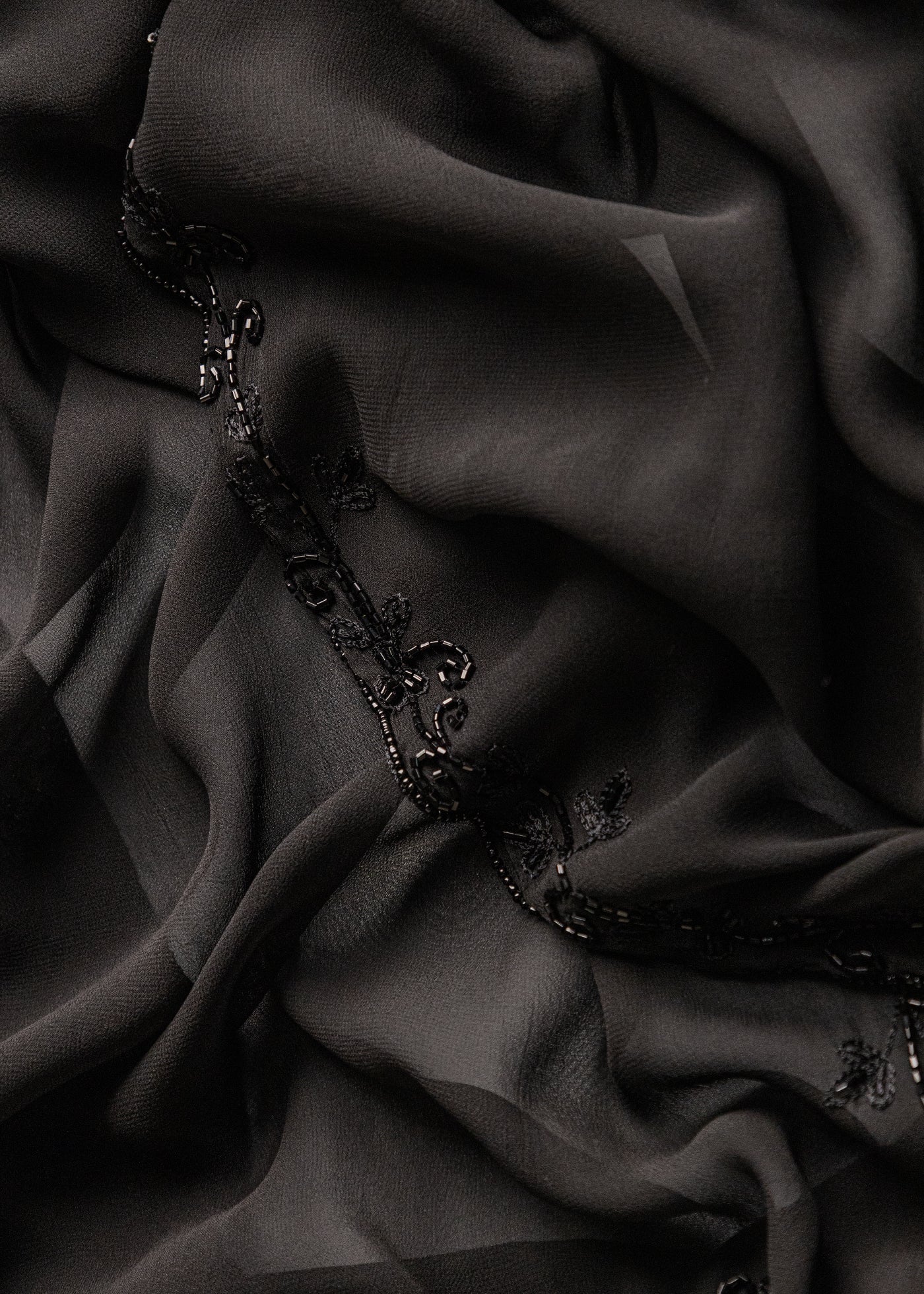 Chiffon Beaded Shawl