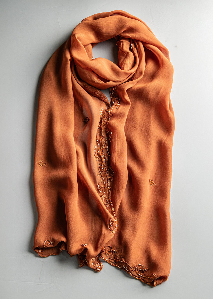 Chiffon Beaded Shawl