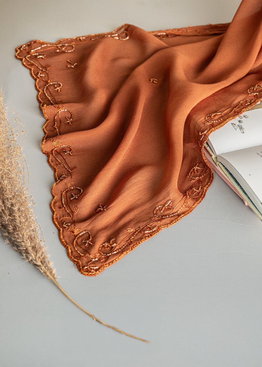 Chiffon Beaded Shawl