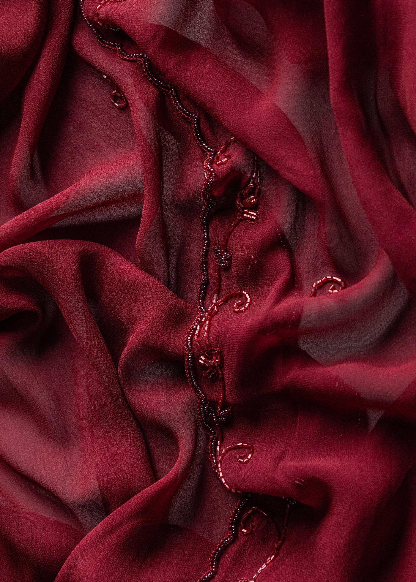 Chiffon Beaded Shawl