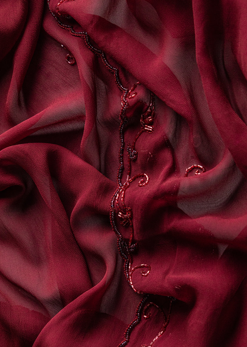 Chiffon Beaded Shawl