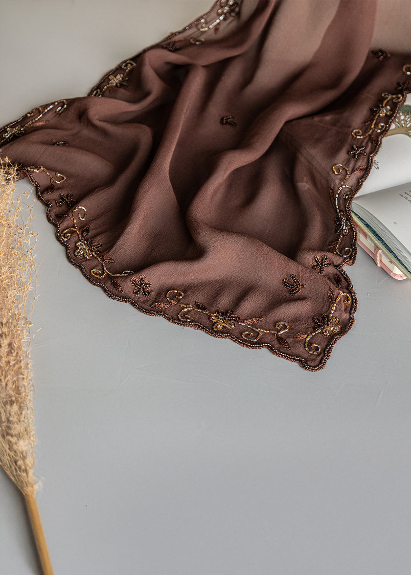 Chiffon Beaded Shawl