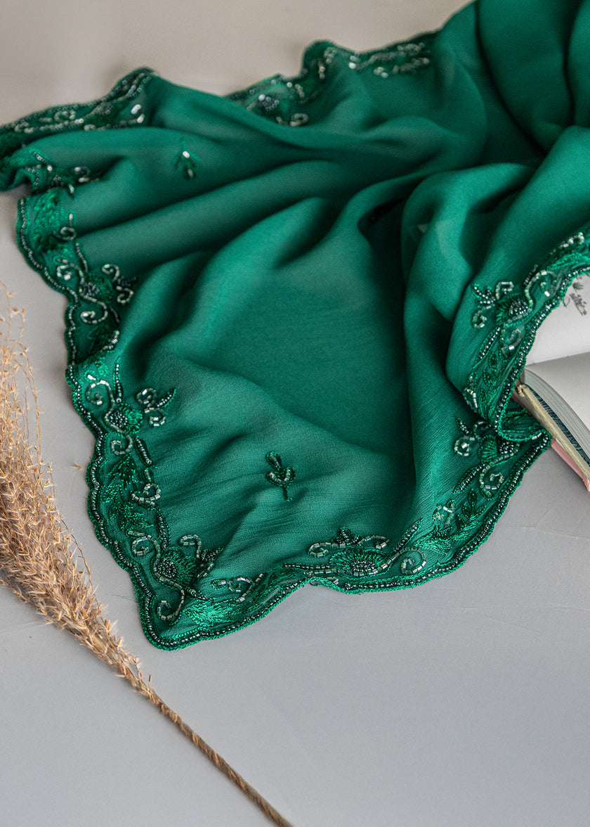 Chiffon Beaded Shawl