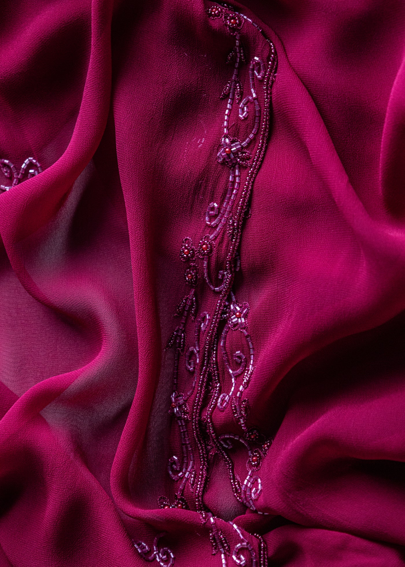 Chiffon Beaded Shawl