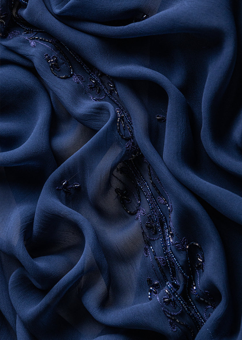 Chiffon Beaded Shawl