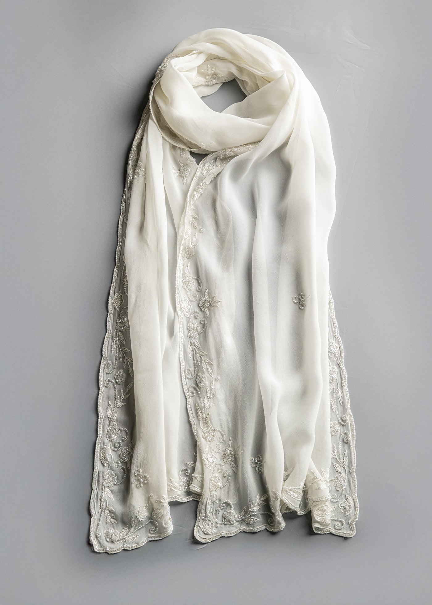 Chiffon Beaded Shawl