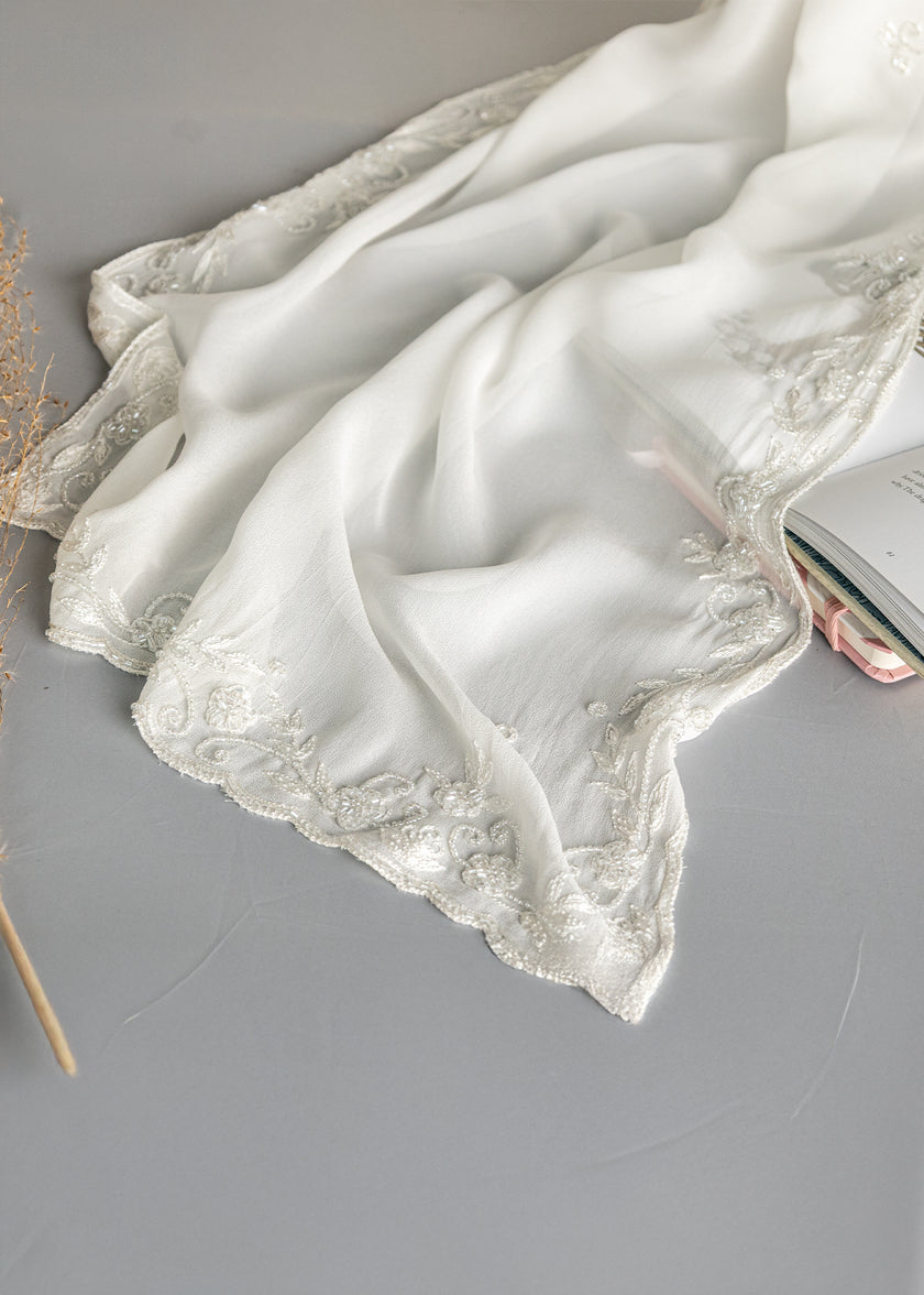 Chiffon Beaded Shawl