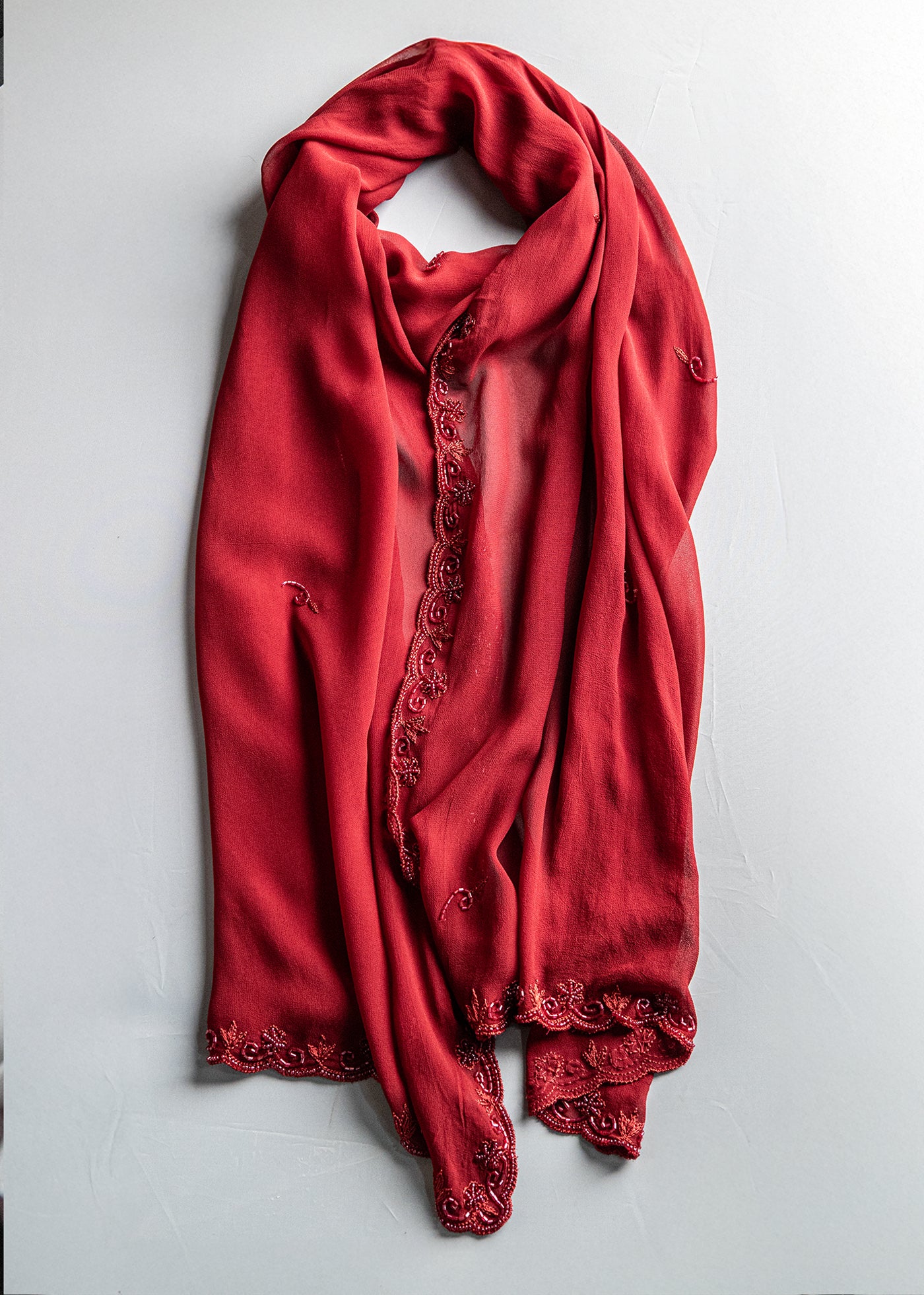 Chiffon Beaded Shawl