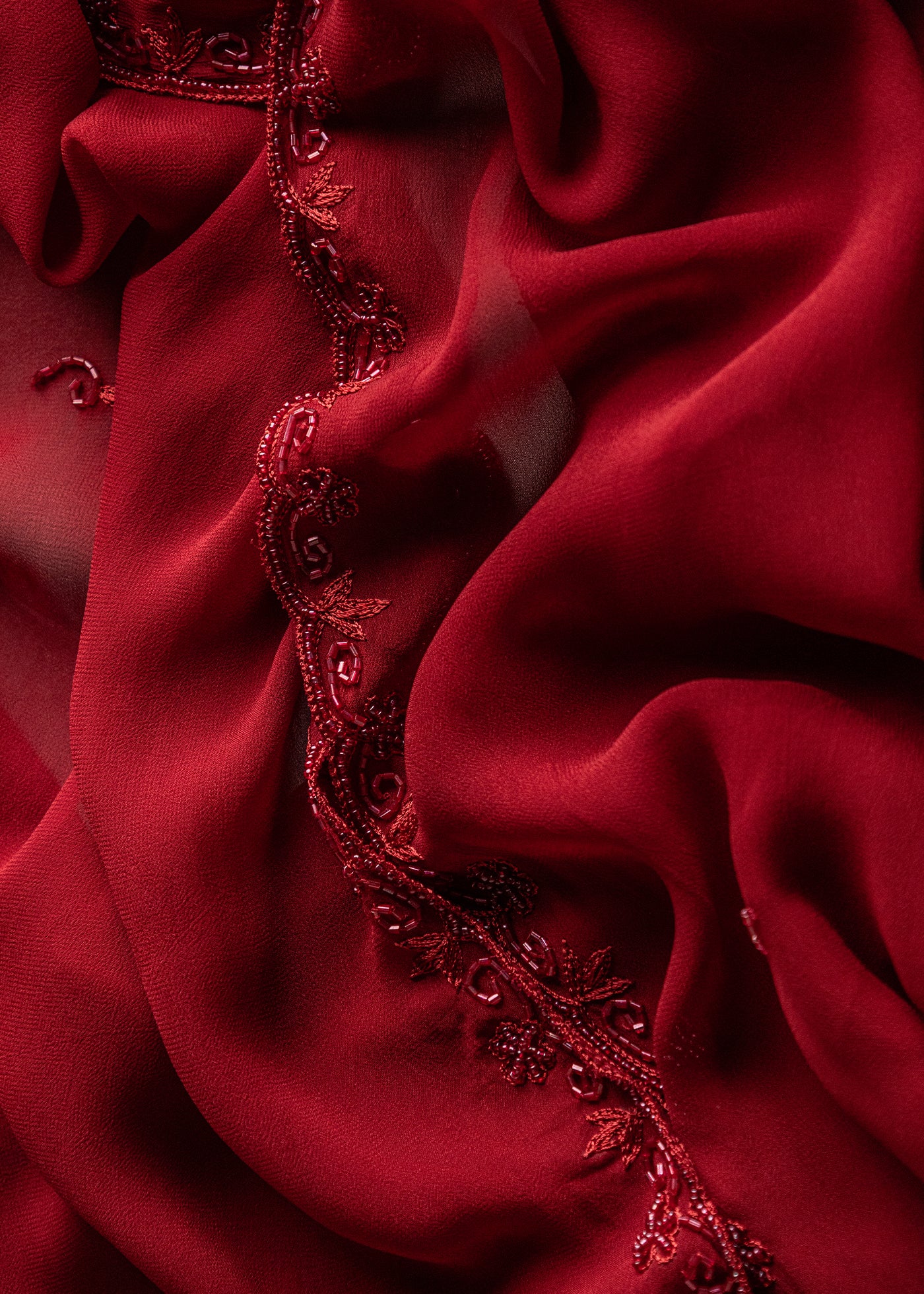 Chiffon Beaded Shawl