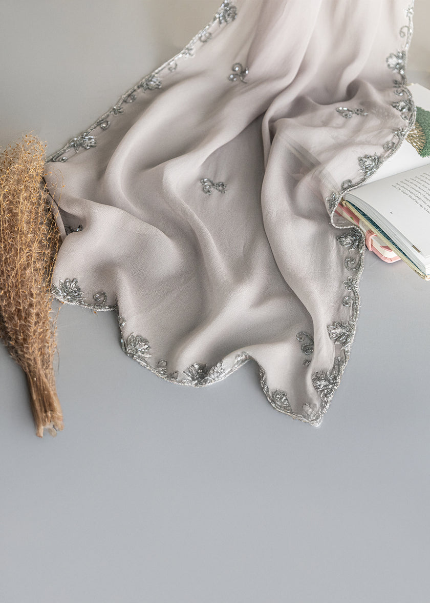 Chiffon Beaded Shawl