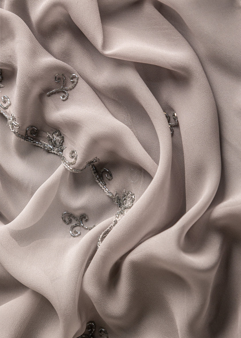 Chiffon Beaded Shawl