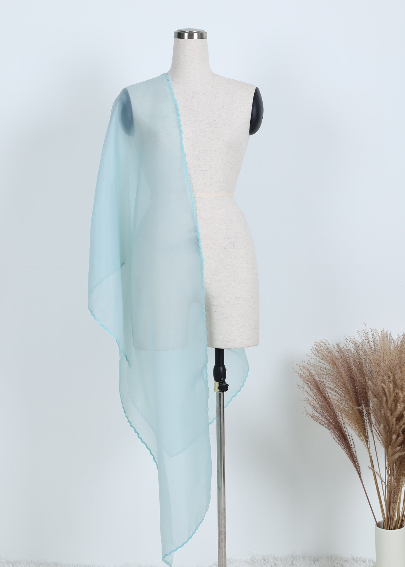 Embroidery Organza Shawl