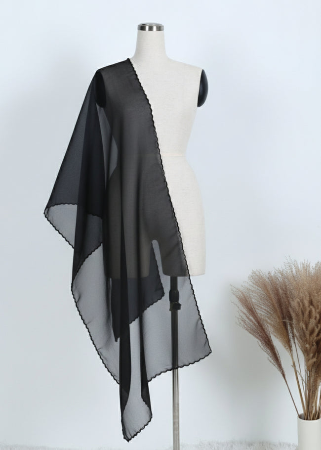 Embroidery Organza Shawl