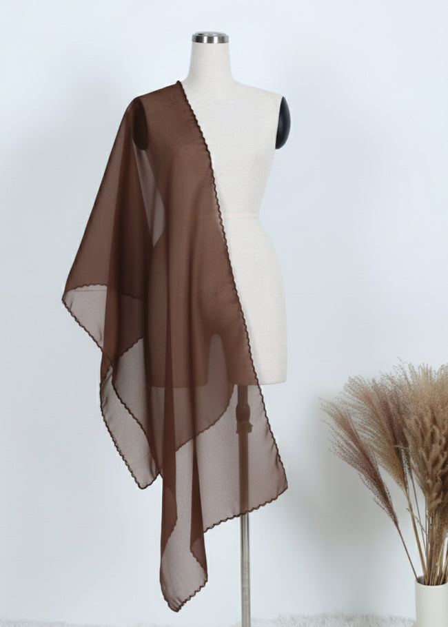 Embroidery Organza Shawl