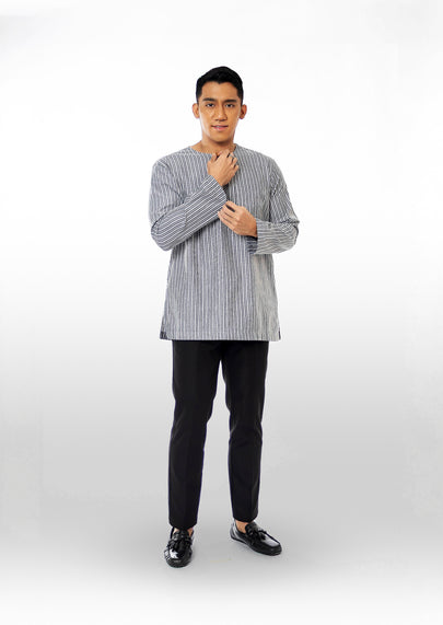 Abbas Long Sleeve Linen Kurta