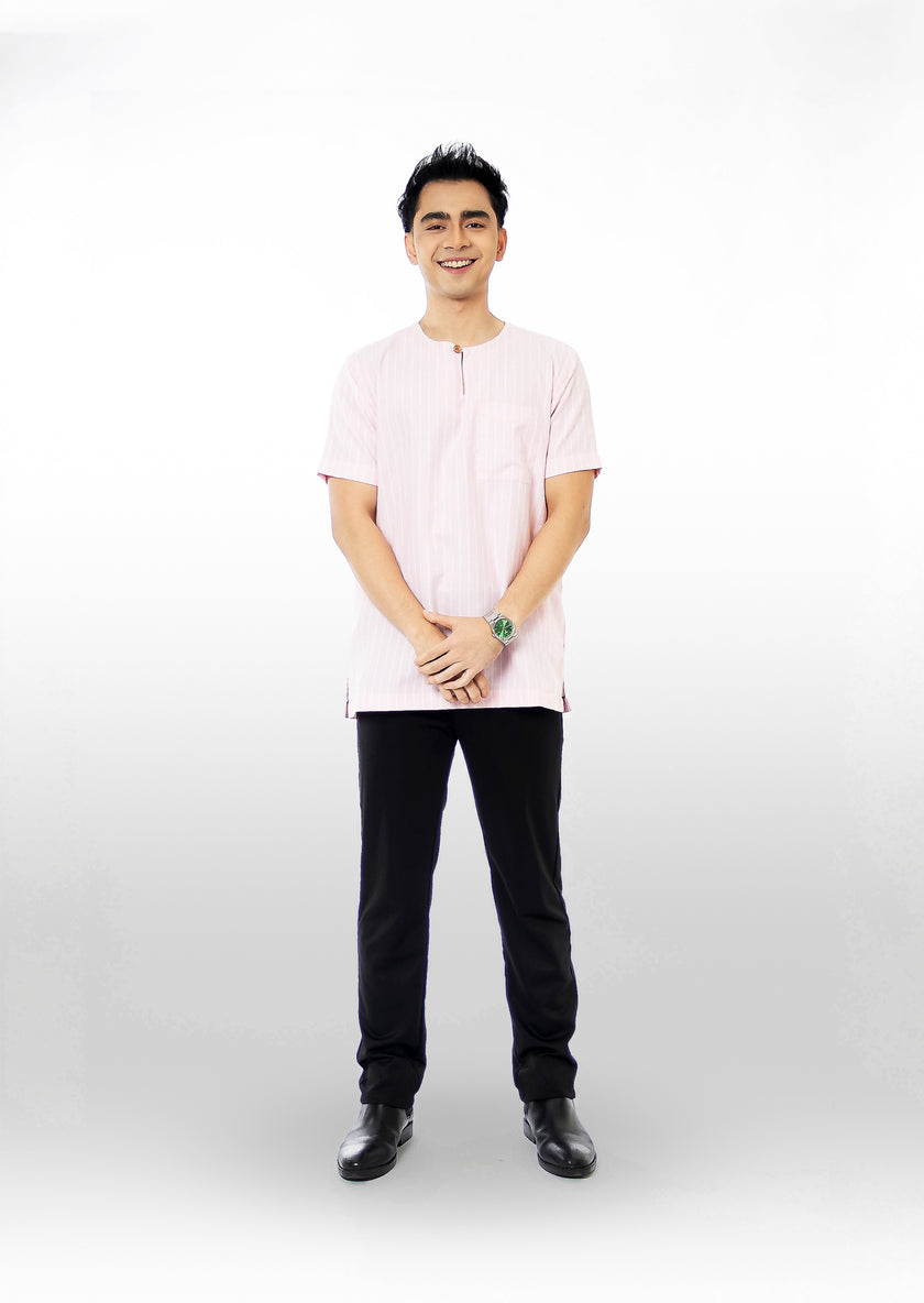 Abbas Short Sleeves Linen Kurta