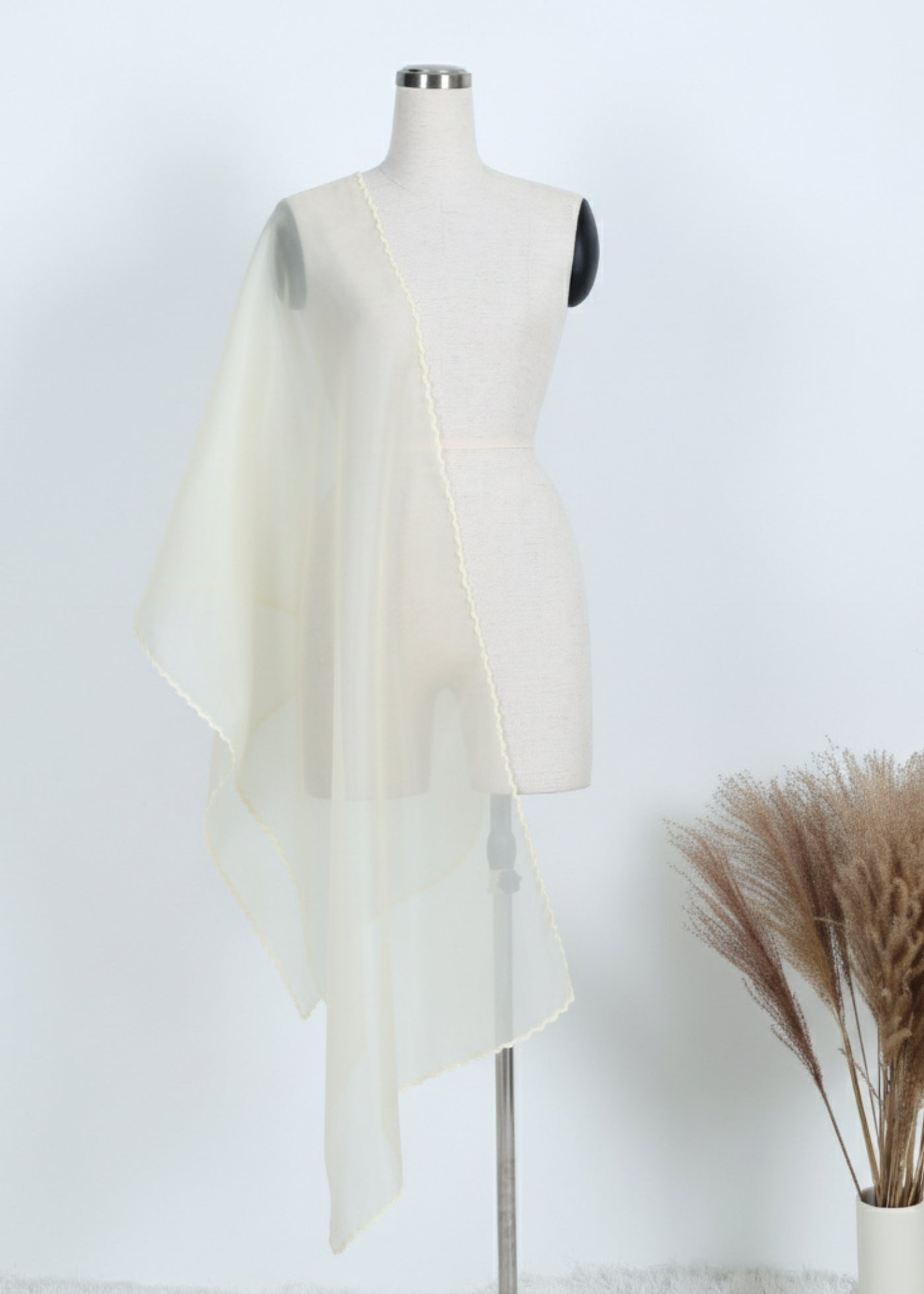 Embroidery Organza Shawl