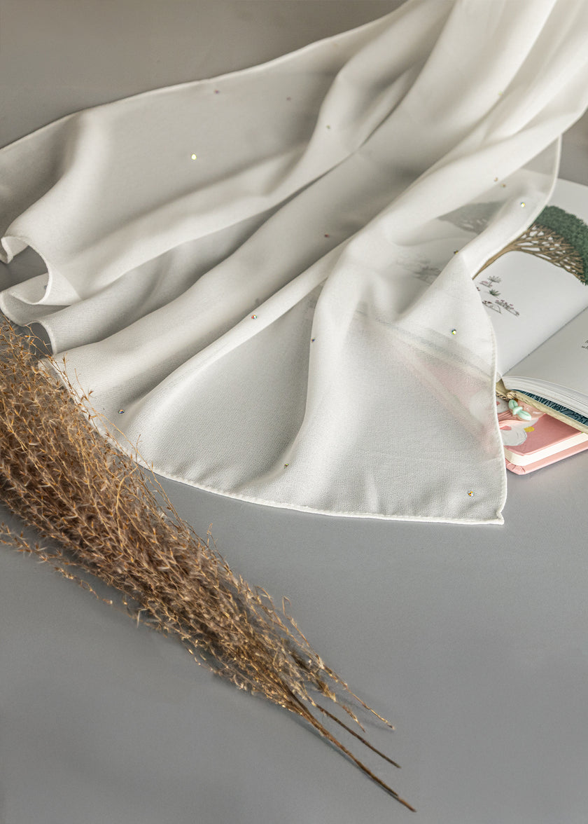 Chiffon Crystal Shawl