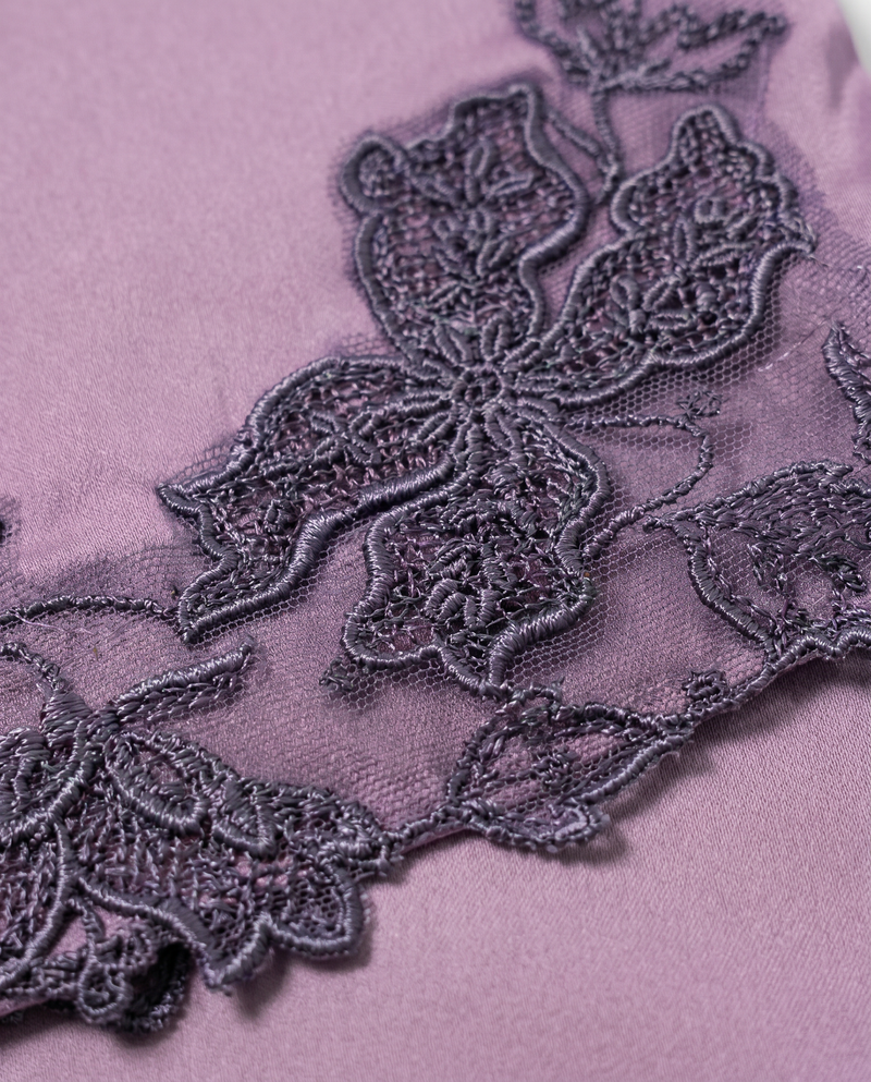 Baju Kurung Arisya Plain Cerutti Patching Lace